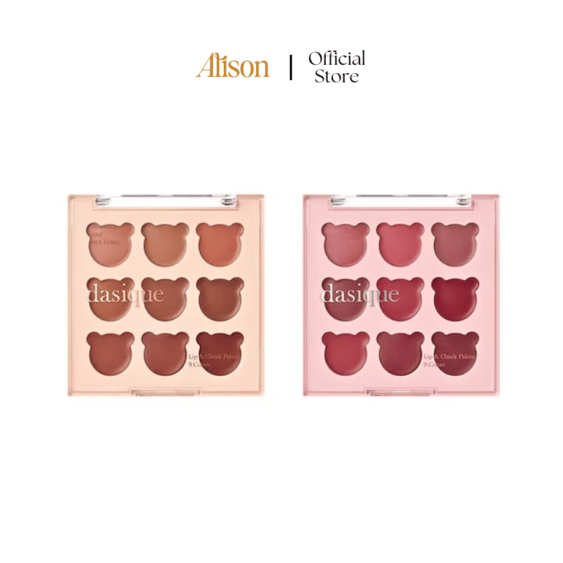 Bảng Son & Má Hồng Dasique Mood Painting Lip & Cheek Palette My Bear