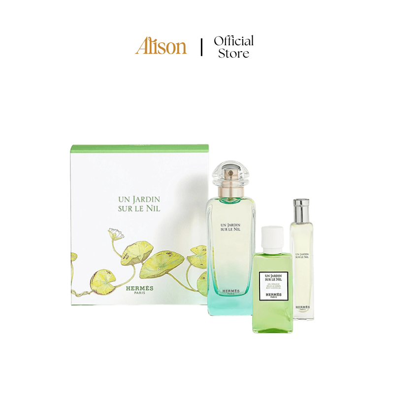 Set Hermes Un Jardin Sur Le Nil EDT 100ml + 15ml + 40ml