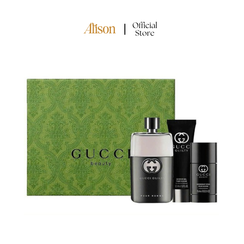 Set Gucci Guilty Pour Homme Edt 90ml + 75ml + 50ml