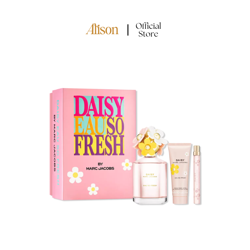 Set Marc Jacobs Daisy Eau So Fresh Edt 125ml + 75ml + 10ml