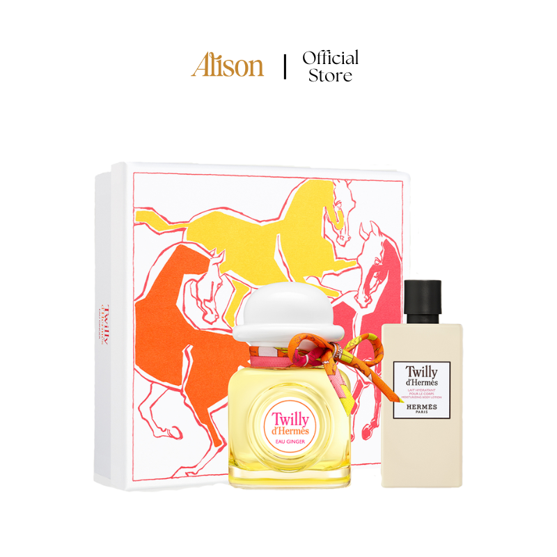 Set Hermes Twilly Eau Ginger Edp 7,5ml + Lotion 40ml