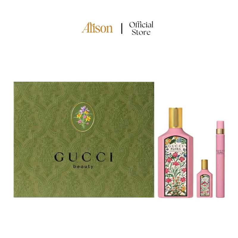 Set Gucci Flora Gorgeous Gardenia Eau de Parfum