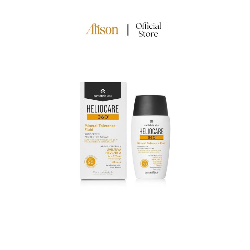 Kem Chống Nắng Heliocare 360 Mineral Tolerance Fluid SPF 50 PA++++ 50ml