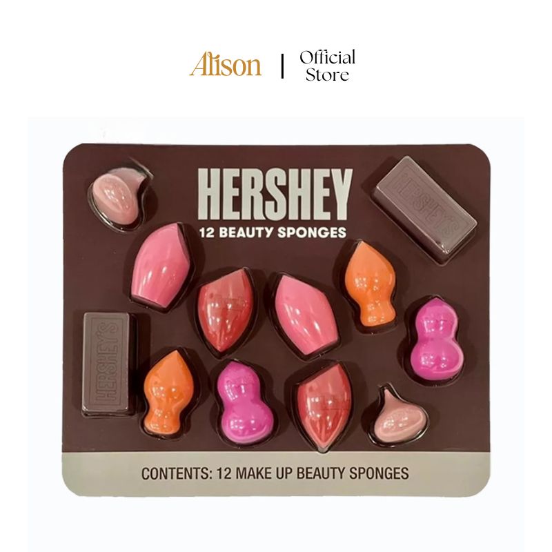 Set 12 Mút Trang Điểm Hershey 12 Beauty Sponges