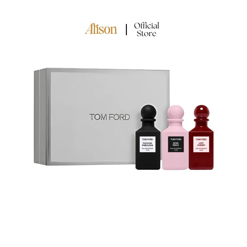 Set Tom Ford Private Blend Mini Decanter Discovery Collection 12mlx3