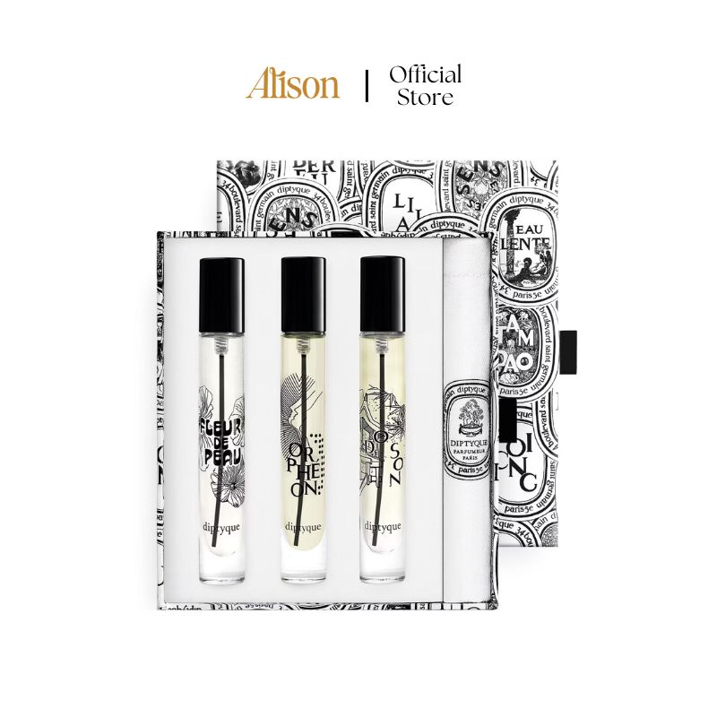 Set Diptyque (Fleur de Peau 10ml + Do Son 10ml + Orphéon 10ml)