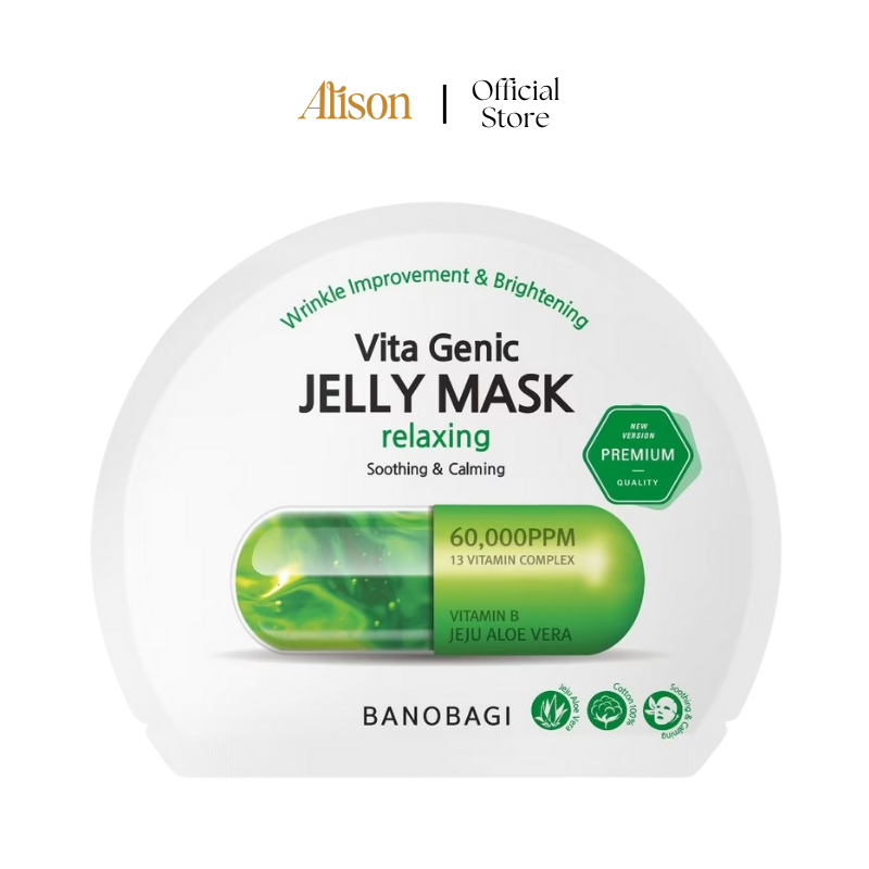 Mặt Nạ Làm Dịu, Phục Hồi Da Banobagi Vita Genic Jelly Mask Relaxing 