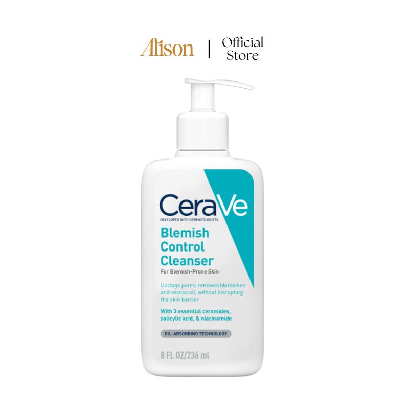 Sữa Rửa Mặt Cho Da Dầu Mụn Cerave Blemish Control Cleanser