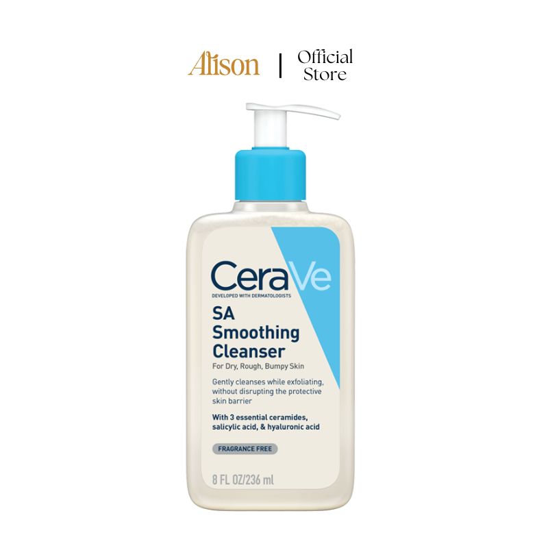 Sữa Rửa Mặt Làm Sạch Và Tẩy Da Chết Dịu Nhẹ Cerave SA Smoothing Cleanser