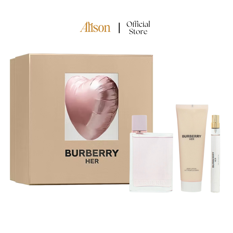 SET Burberry Her EDP 100ml + 10ml + Lotion 75ml