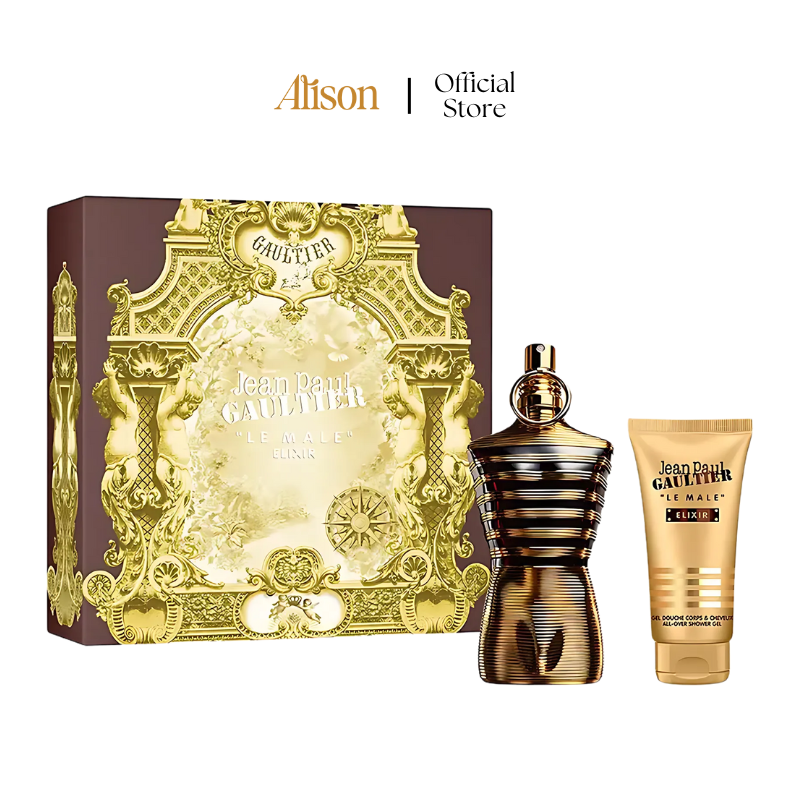 SET Jean Paul Gaultier Le Male Elixir Parfum 125ml + Shower Gel 75ml