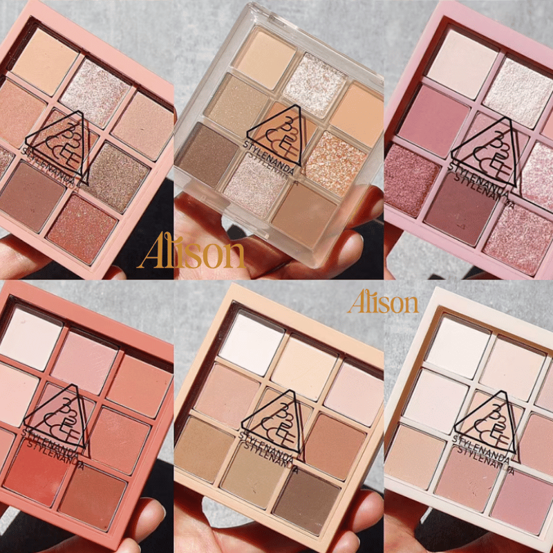 3CE Multi Eye Color Palette đa dạng với bảng màu khác nhau.