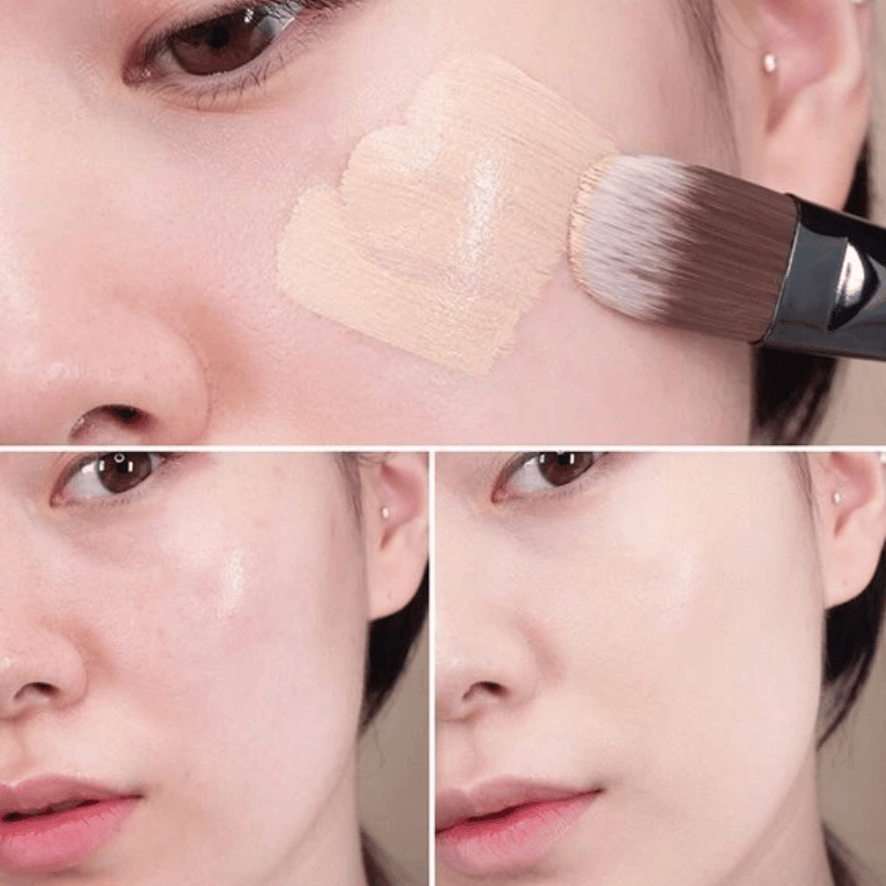 Kem nền Velvet Fit Foundation giữ màu và tone da lâu trôi, giúp da trông tự nhiên và tươi sáng suốt cả ngày dài