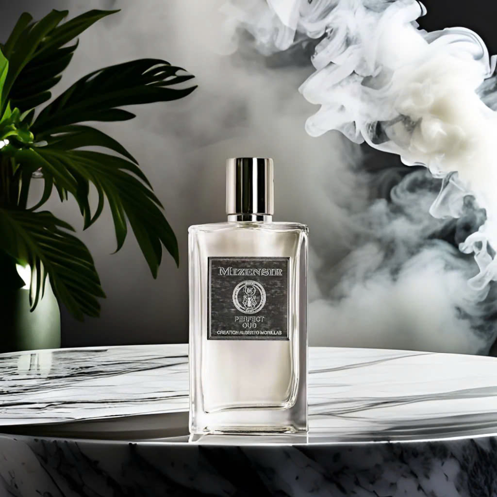 Chai nước hoa Mizensir Perfect Oud EDP được thiết kế với phong cách tối giản nhưng vẫn toát lên sự sang trọng