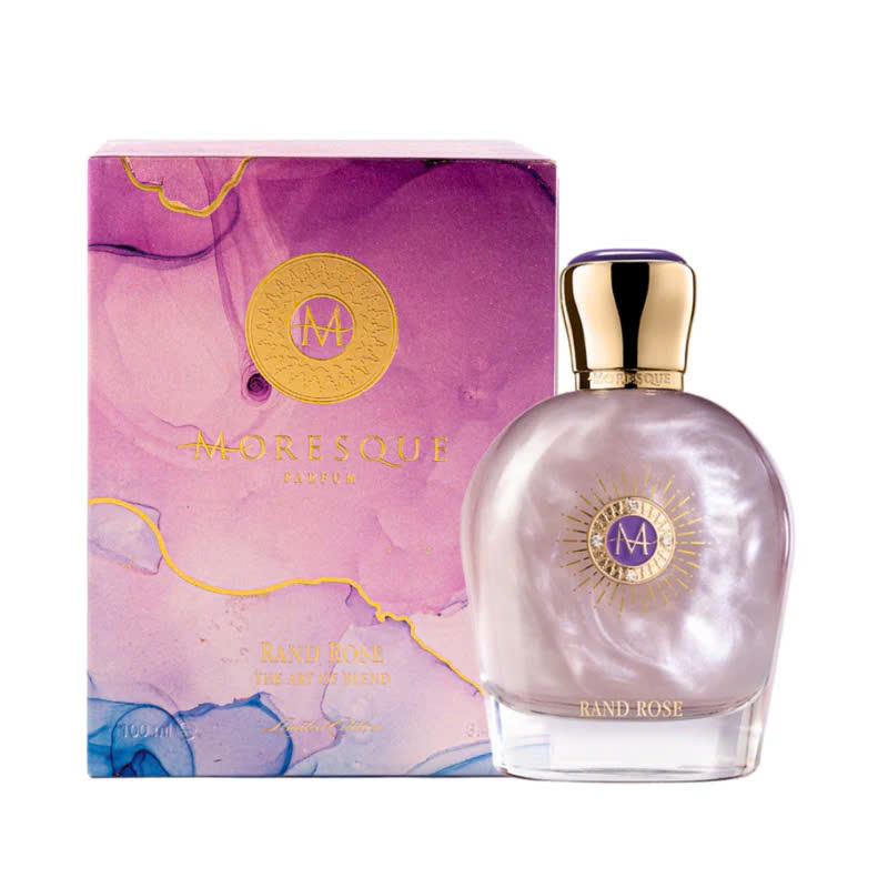 Moresque Parfum Rand Rose EDP mang dáng vẻ thanh lịch với thiết kế chai thủy tinh trong suốt