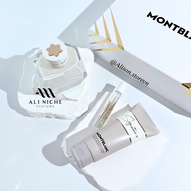 Set Nước Hoa + Dưỡng Thể Montblanc Signature Gift Set 3 Món