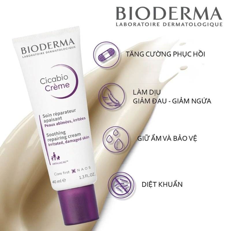 Thumb Kem dưỡng ẩm Bioderma Cicabio Crème