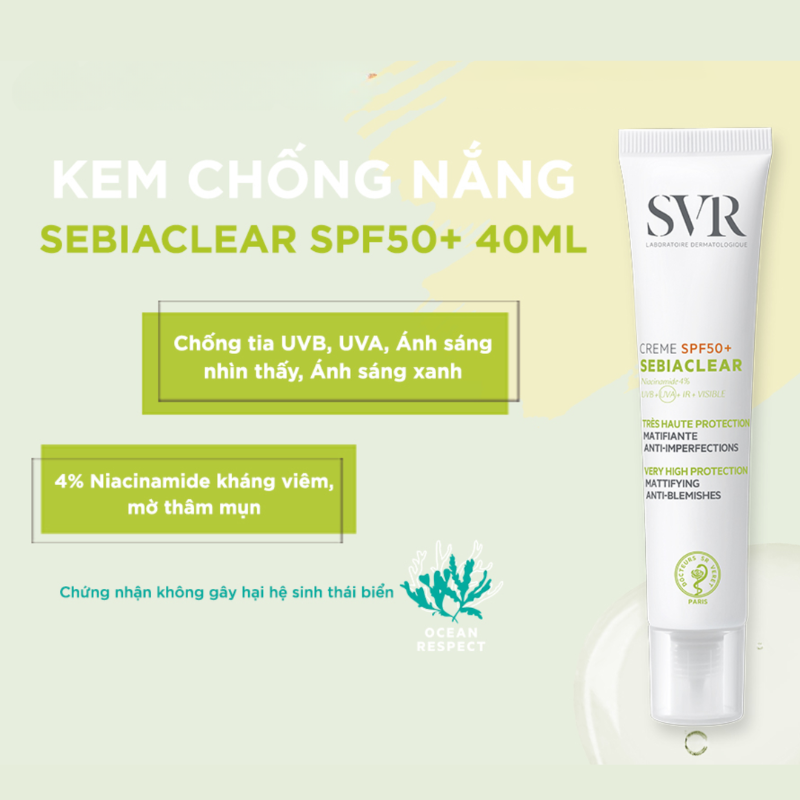 Thumb Kem Chống Nắng SVR Creme Spf50+ Sebiaclear 40ml