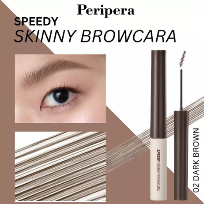 Thumb Mascara Chân Mày Peripera Speedy Skinny Brown Mascara