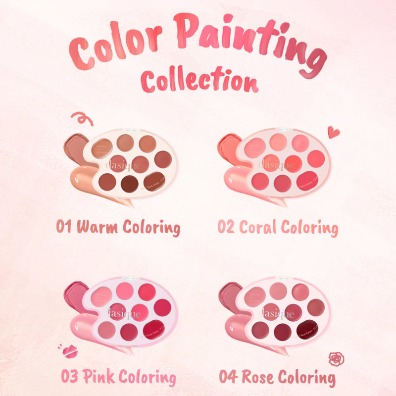 Thumb Bảng Son & Má Hồng Dasique Mood Painting Lip & Cheek Palette