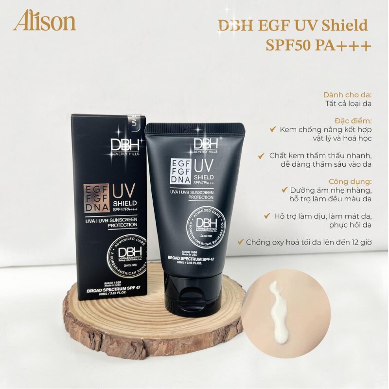 Thumb Kem Chống Nắng DBH EGF UV Shield SPF50 PA+++ 60ml