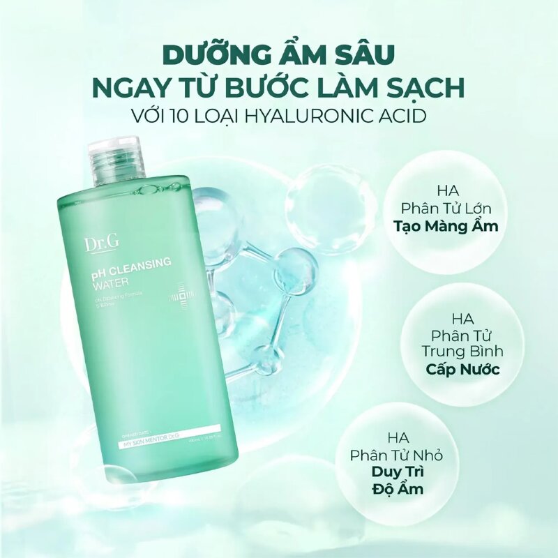 Thumb Nước Tẩy Trang Dr.G pH Cleansing Water 490ml