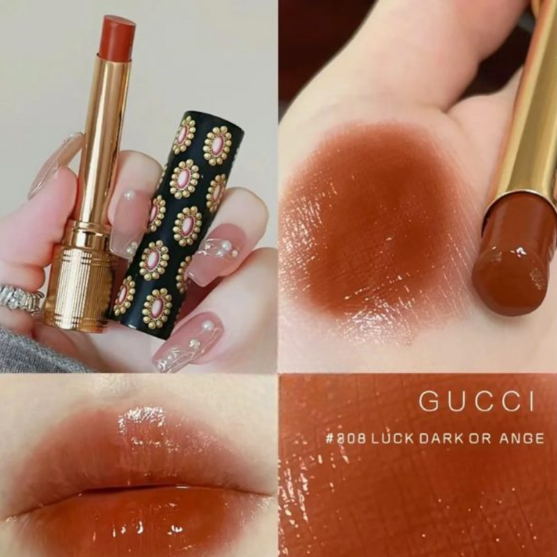 Thumb Son Dưỡng Gucci 308 Lucy Dark Orange Rouge De Beauté Brillant