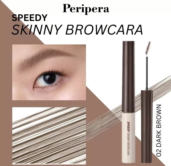 Thumb Mascara Chân Mày Peripera Speedy Skinny Brown Mascara