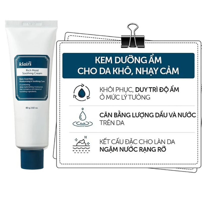 Thumb Klairs Rich Moist Soothing Cream 