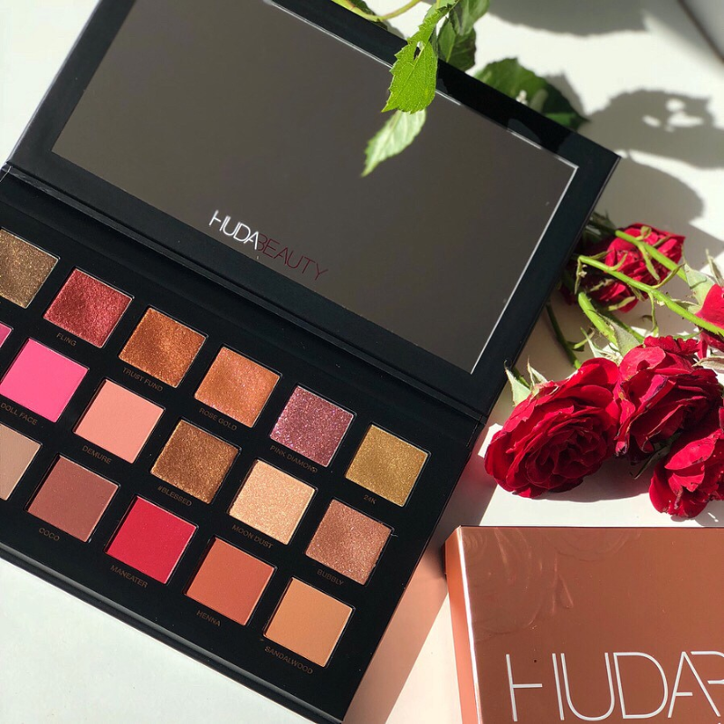 Thumb Phấn Mắt Huda Beauty Textured Shadows Palette Rose Gold Edition