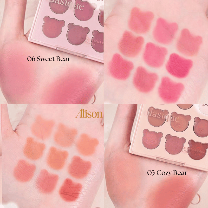 Thumb Bảng Son & Má Hồng Dasique Mood Painting Lip & Cheek Palette My Bear