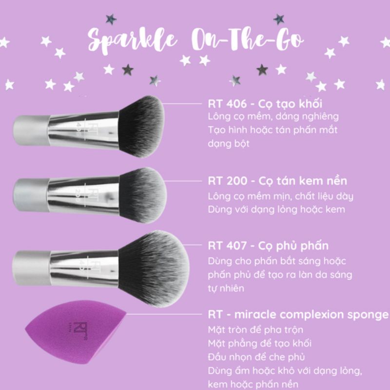 Thumb Bộ cọ Real Everyday Limited Editions Sparkle On The Go