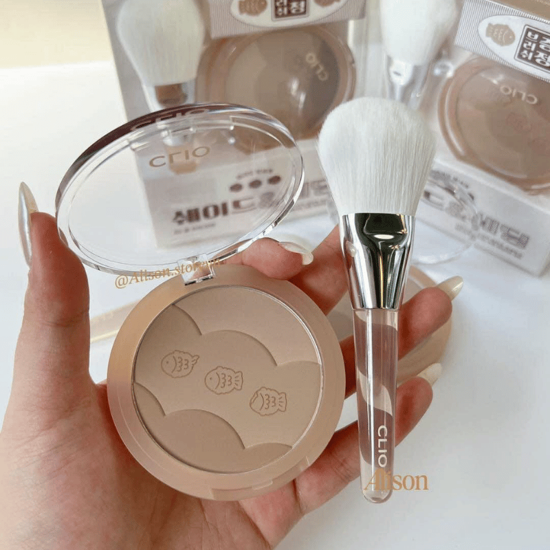 Thumb Set Phấn Tạo Khối + Cọ Clio Shade & Shading