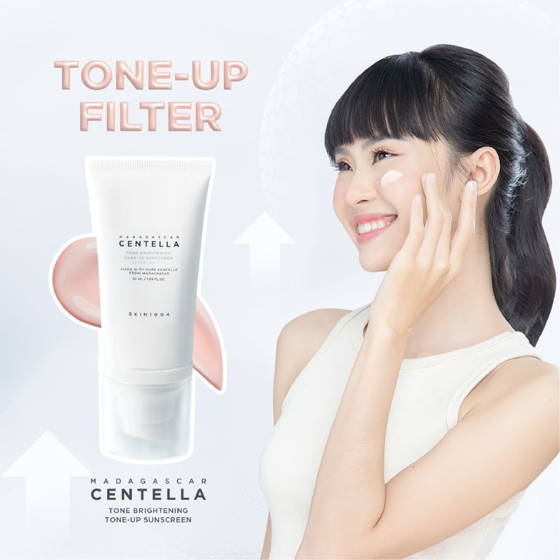 Thumb Skin1004 Kem chống nắng Madagascar Centella Tone Brightening Tone-up Suncreen SPF50+ PA++++ 50ml