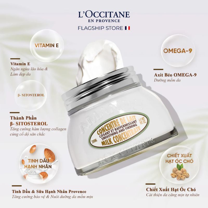 Thumb Kem Dưỡng Ẩm Săn Chắc Da Hạnh Nhân L'Occitane Almond Milk Concentrate 