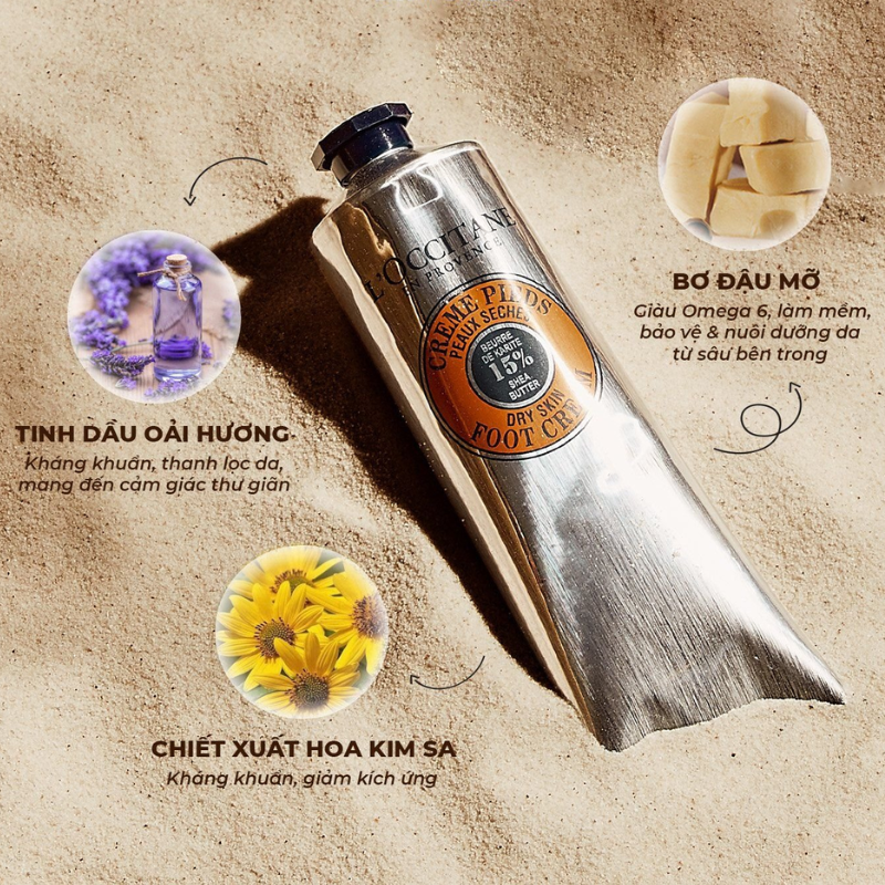 Thumb Kem Dưỡng Chân L'occitane Dry Skin Foot Cream