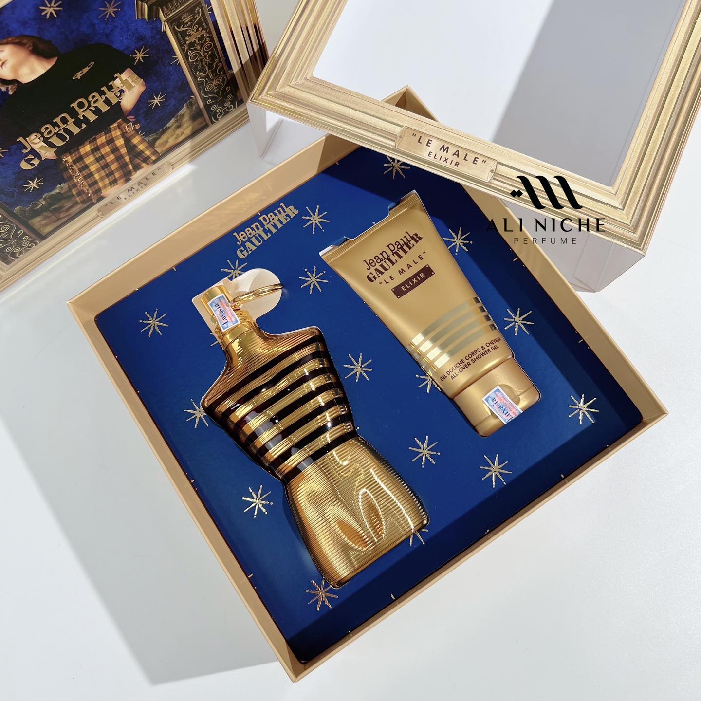 Thumb Set Jean Paul Gaultier LE MALE Elixir Parfum 125ml + Shower gel 75ml