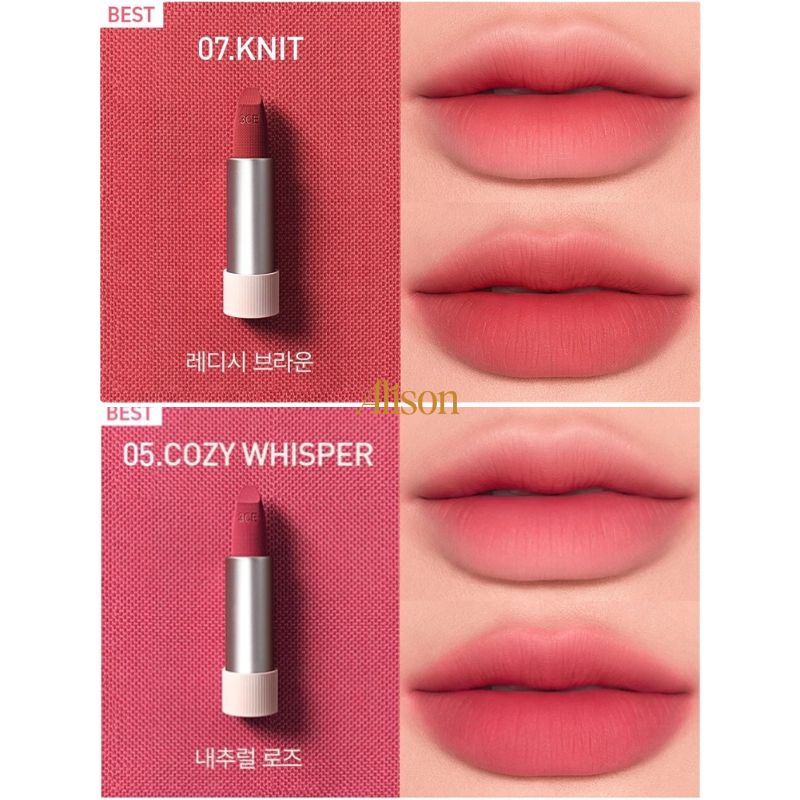 Thumb Set Son 3ce Cashmere Hug Lipstick + Tặng Son Mini