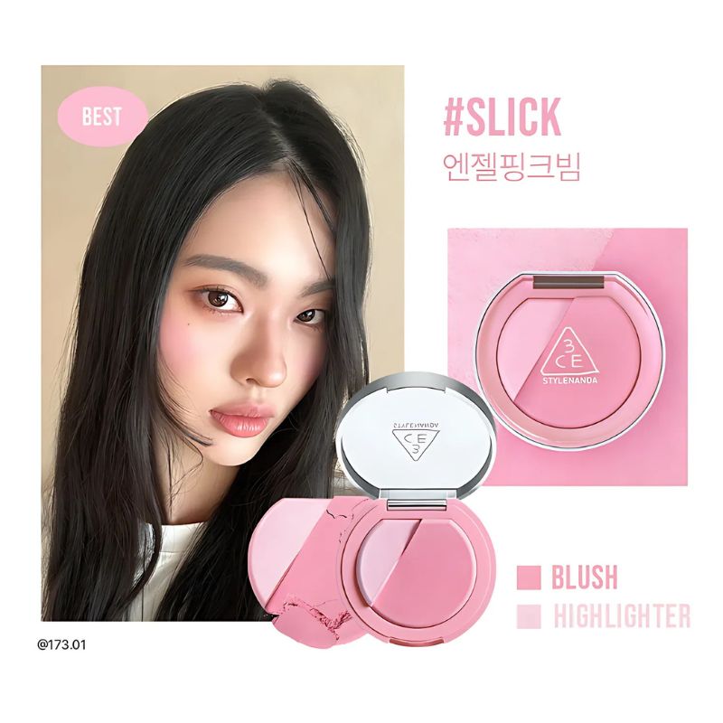 Thumb Phấn Má Hồng 3CE Blushlighter + Cọ