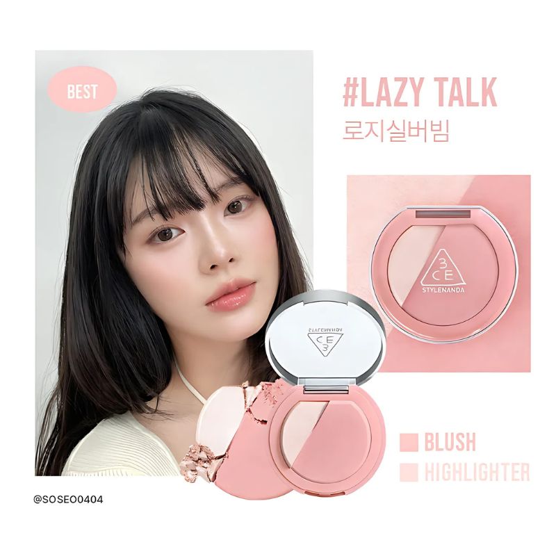 Thumb Phấn Má Hồng 3CE Blushlighter + Cọ