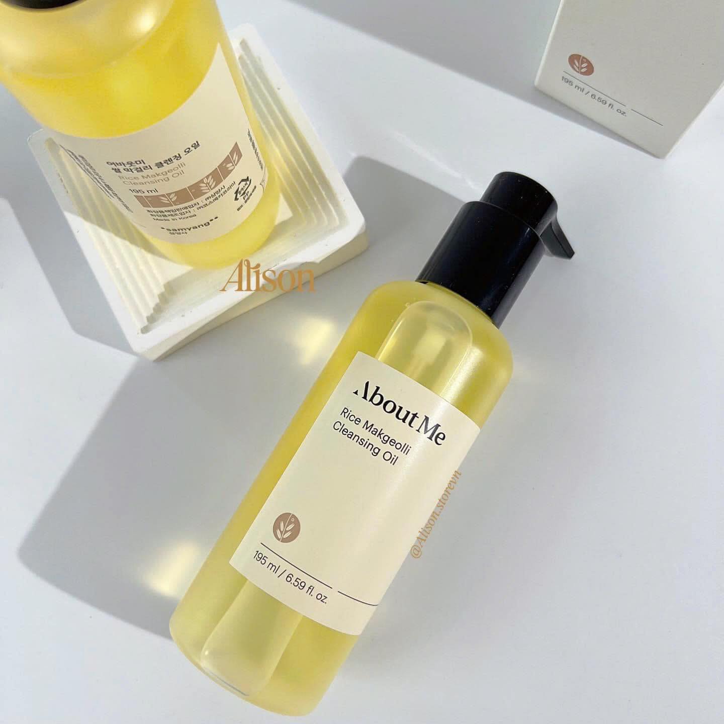 Thumb Dầu tẩy trang About Me Rice Makgeolli Cleansing Oil 195ml