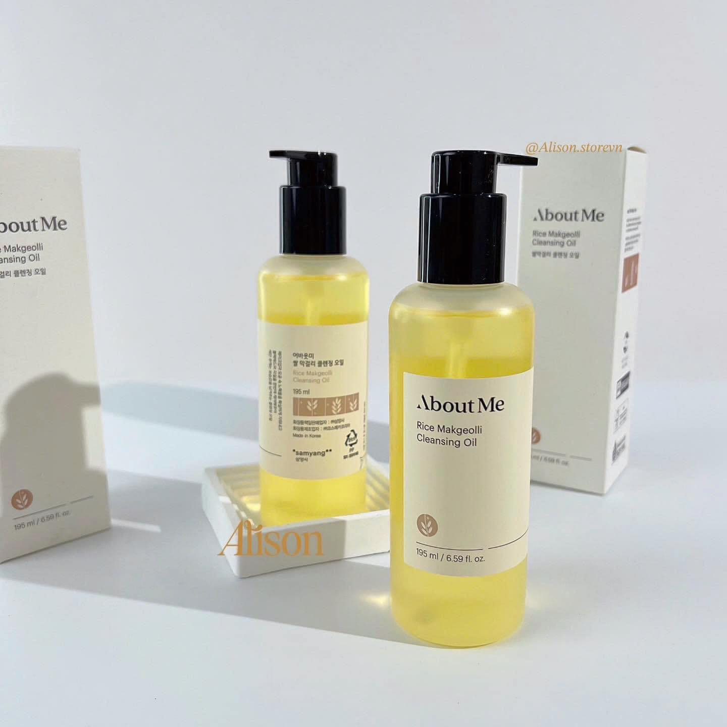 Thumb Dầu tẩy trang About Me Rice Makgeolli Cleansing Oil 195ml