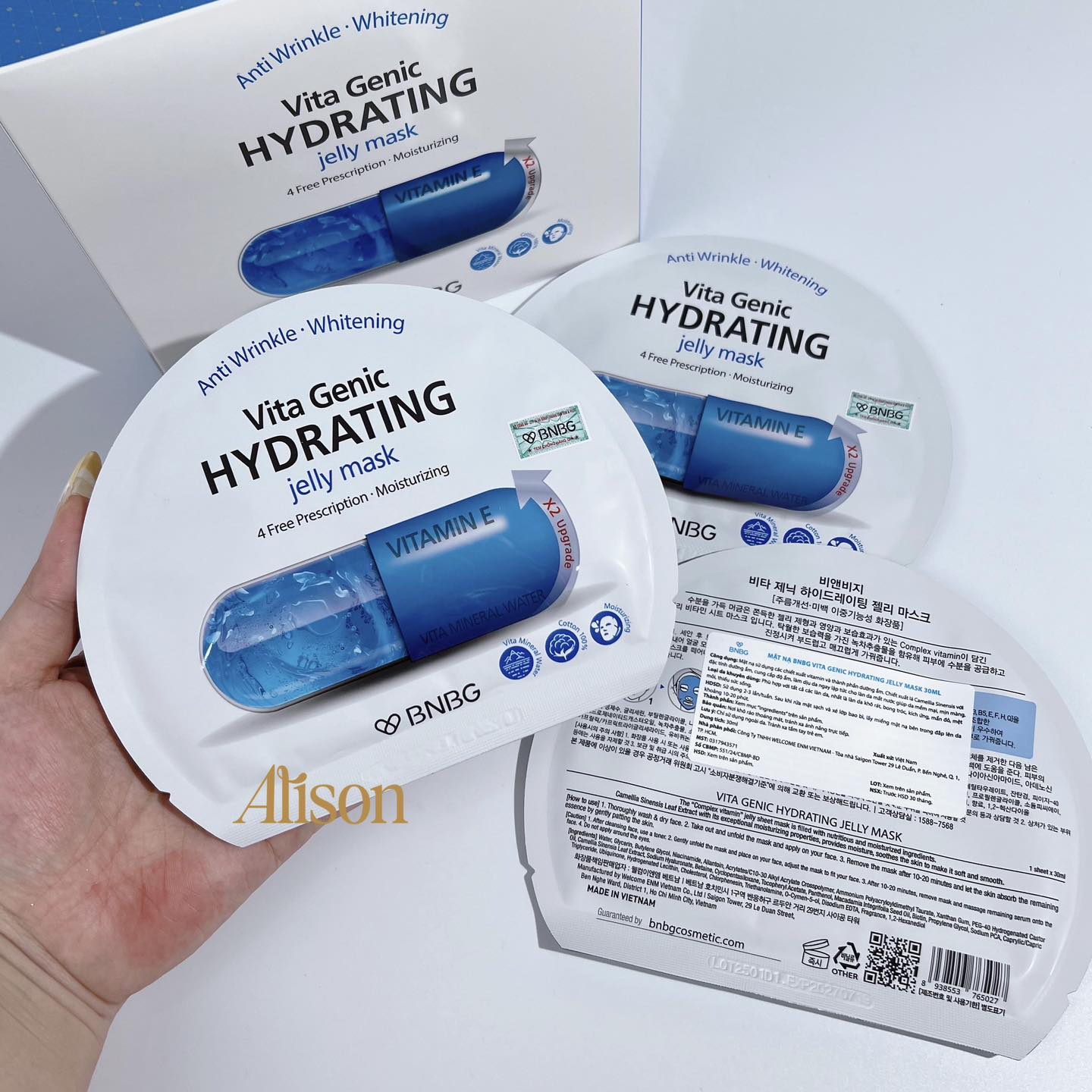 Thumb Mặt Nạ Dưỡng Ẩm BNBG Vita Genic Hydrating Jelly Mask Vitamin E