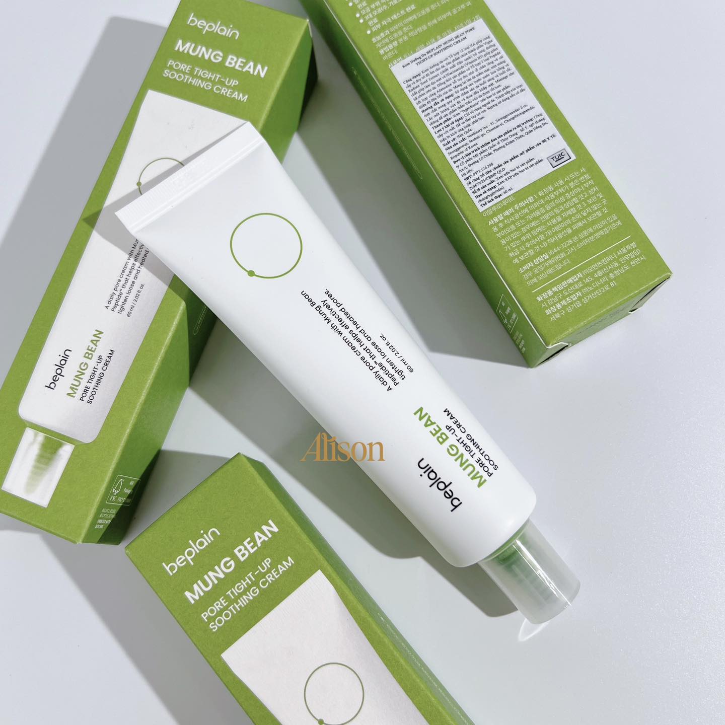 Thumb Kem Dưỡng Beplain Mung Bean Pore Tight-Up Soothing Cream