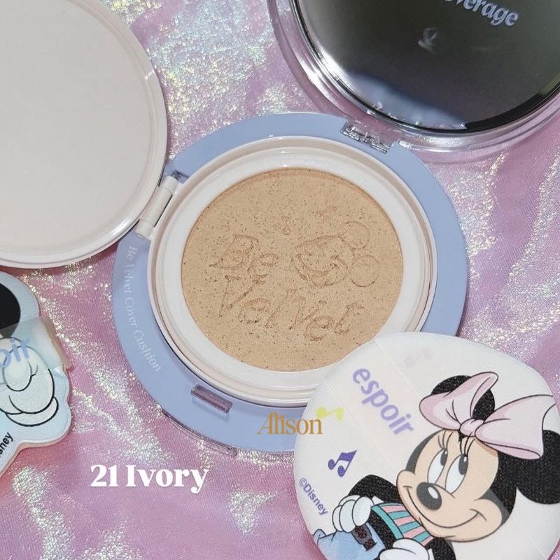 Thumb Cushion Espoir Be Velvet Cover Cushion Disney Edition (Kèm Refill và 2 Mút)