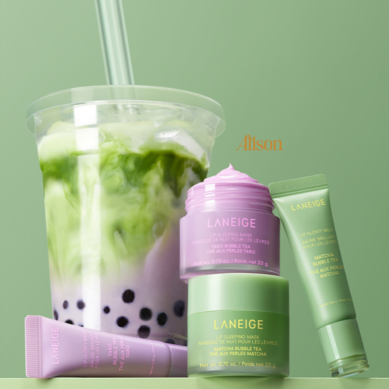 Mặt Nạ Môi Ban Đêm Laneige Lip Glowy Balm [Bubble Tea Collection]