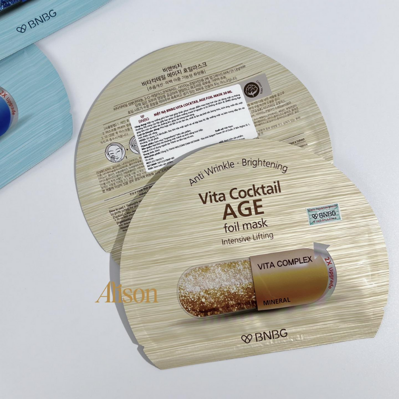 Mặt Nạ Ngăn Ngừa Lão Hóa BNBG Vita Cocktail Age Foil Mask