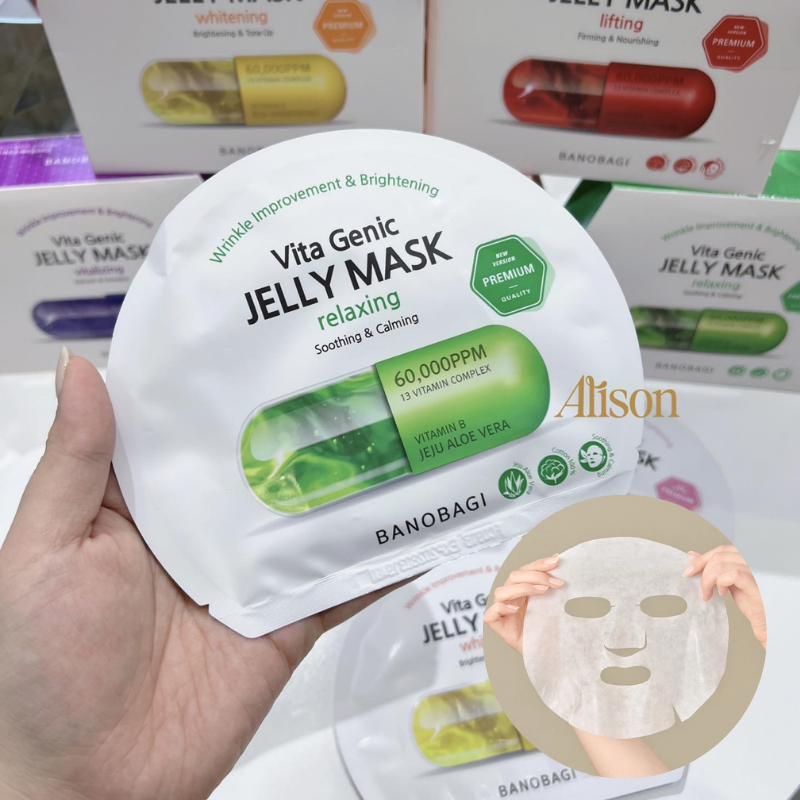 Thumb Mặt Nạ Làm Dịu, Phục Hồi Da Banobagi Vita Genic Jelly Mask Relaxing 