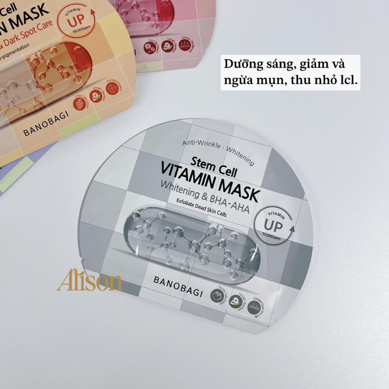 Thumb Mặt Nạ Banobagi Stem Cell Vitamin Mask Whitening & BHA – AHA
