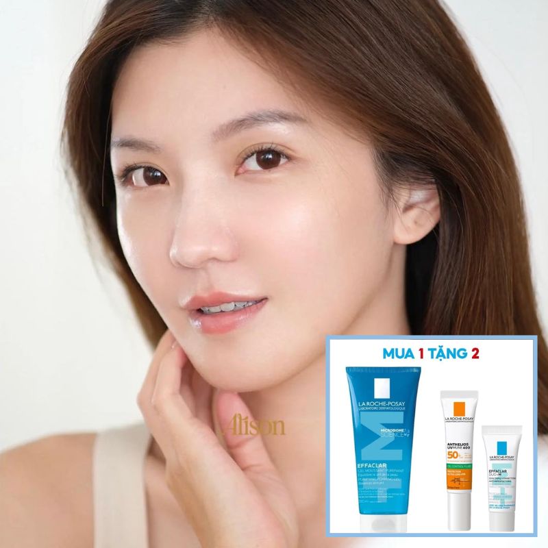 SET Sửa Rửa Mặt La Roche-Posay Effaclar Foaming Gel 200ml (Tặng x2 quà)